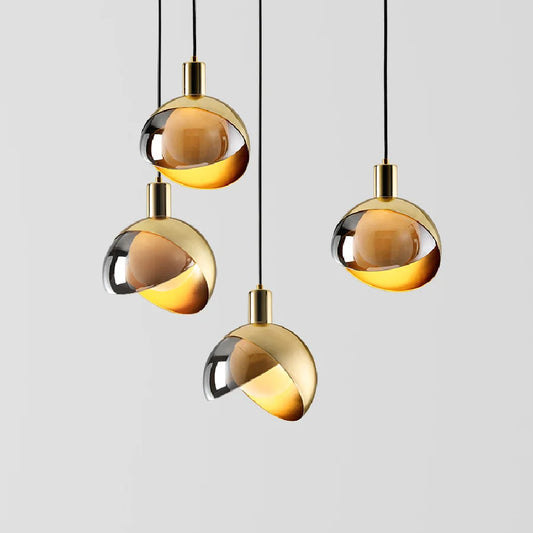 Modern minimalist gold single head small Led Chandelie Nordic creative