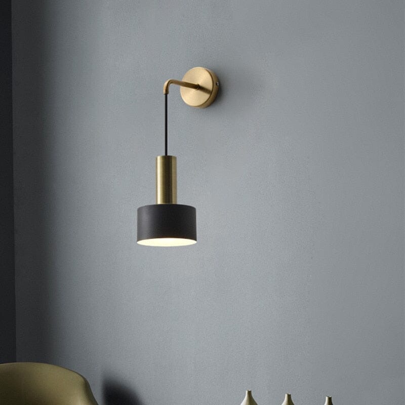 Modern Black And Gold Sconce Lamp