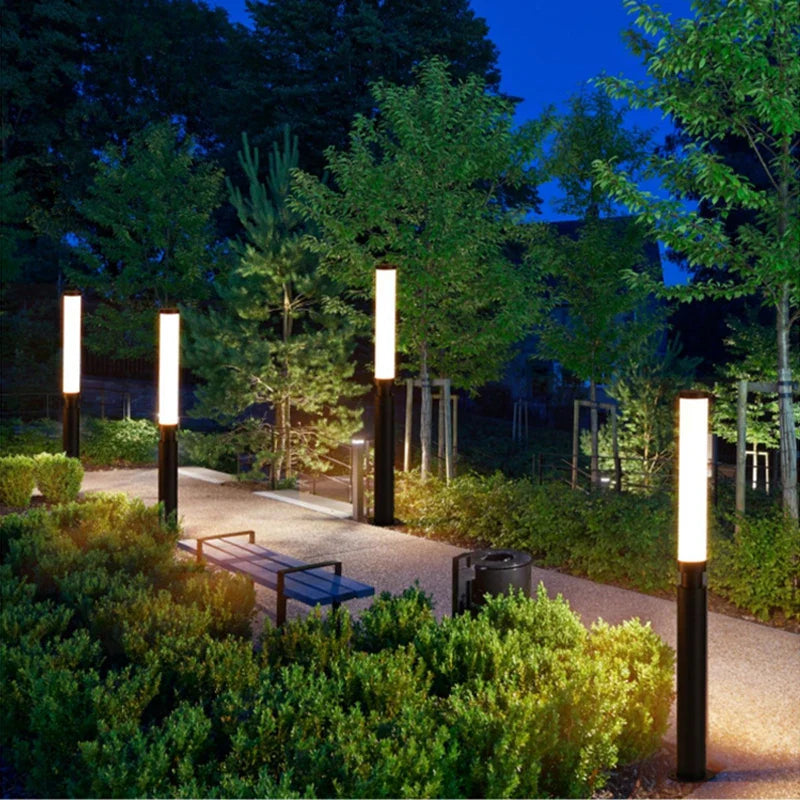 Timber Waterproof Outdoor Pole Lamp