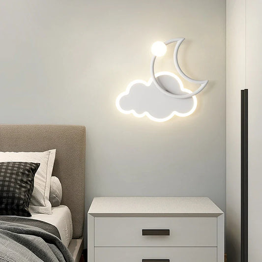 Minimalist Cloud Moon Wall Lamp