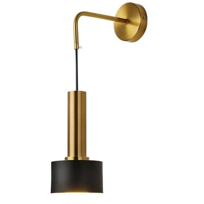 Modern Black And Gold Sconce Lamp