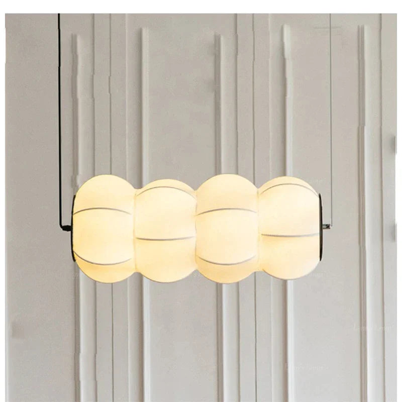 Modern Minimalist Silk Lamp Dining Room Pendant Light Wabi-sabi Living