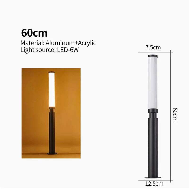 Timber Waterproof Outdoor Pole Lamp