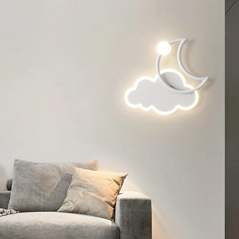 Minimalist Cloud Moon Wall Lamp