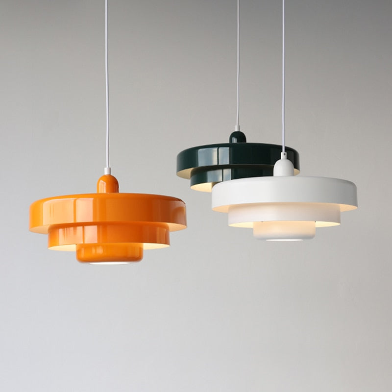 Tiered pendant lights