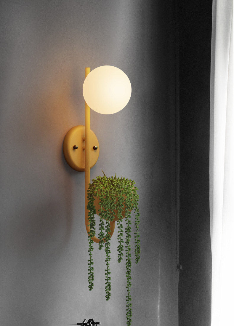 Modern Planter Wall Sconce