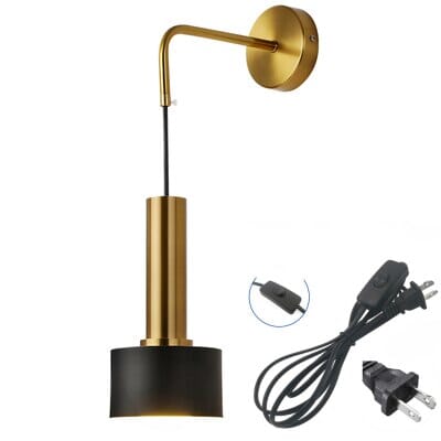 Modern Black And Gold Sconce Lamp