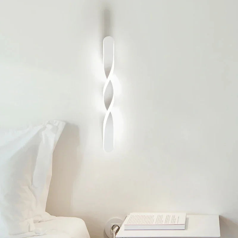 Modern Minimalist Strip Decoration LED Acrylic Art Wall Lamp For