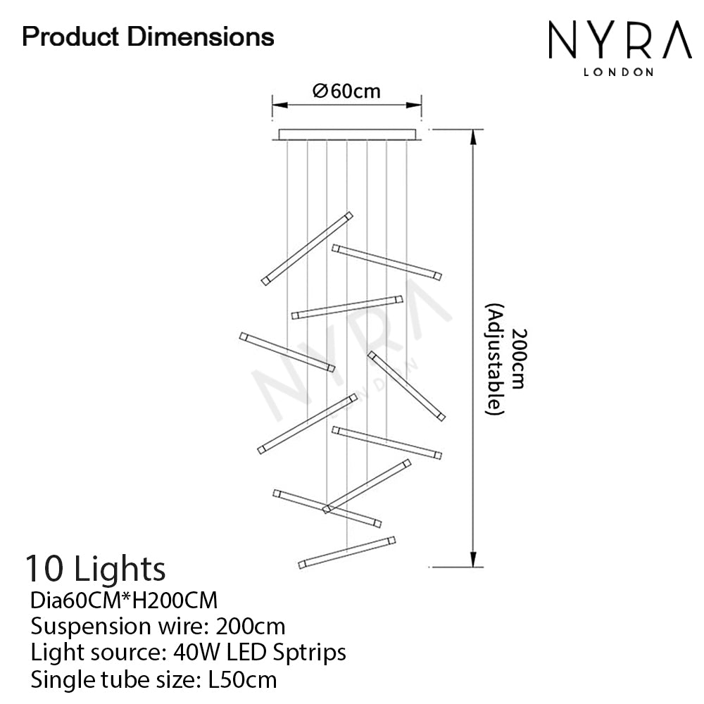 Nano Tube Chandelier