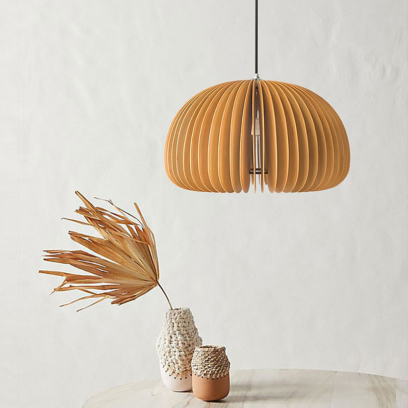 Wooden Pumpkin Pendant Lights Decor