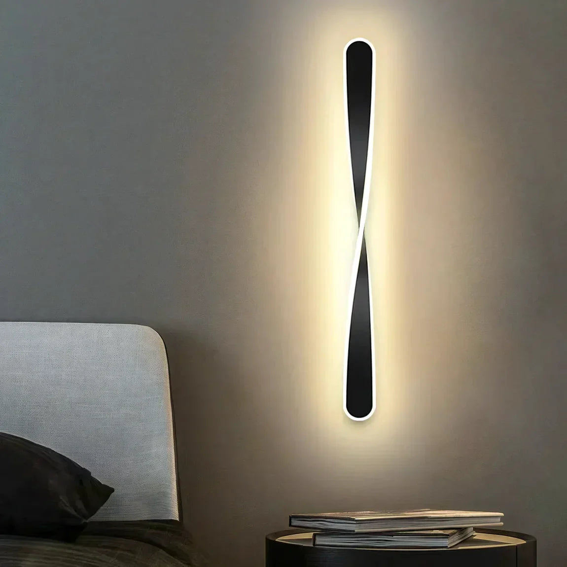 Modern Minimalist Strip Decoration LED Acrylic Art Wall Lamp For