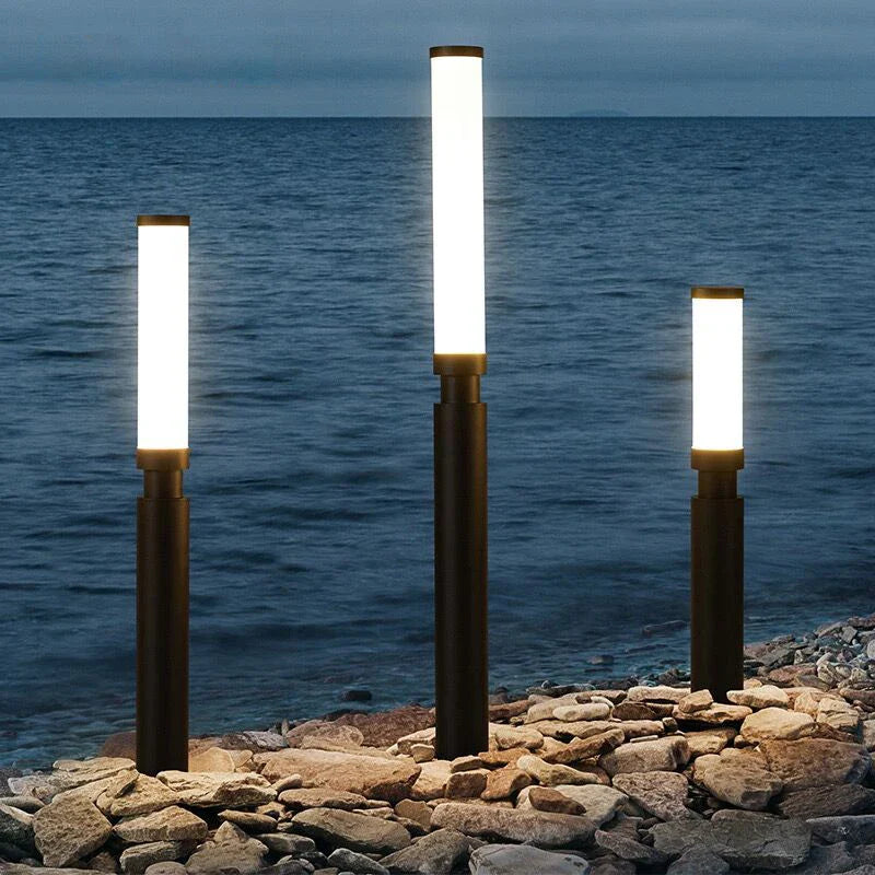 Timber Waterproof Outdoor Pole Lamp