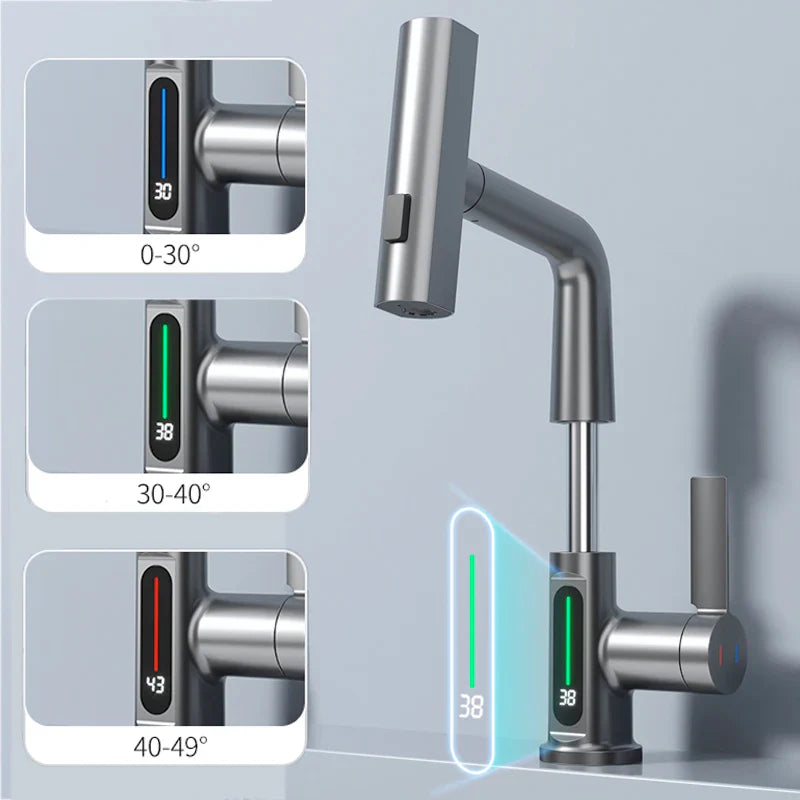 Nyra Waterfall Faucet Display