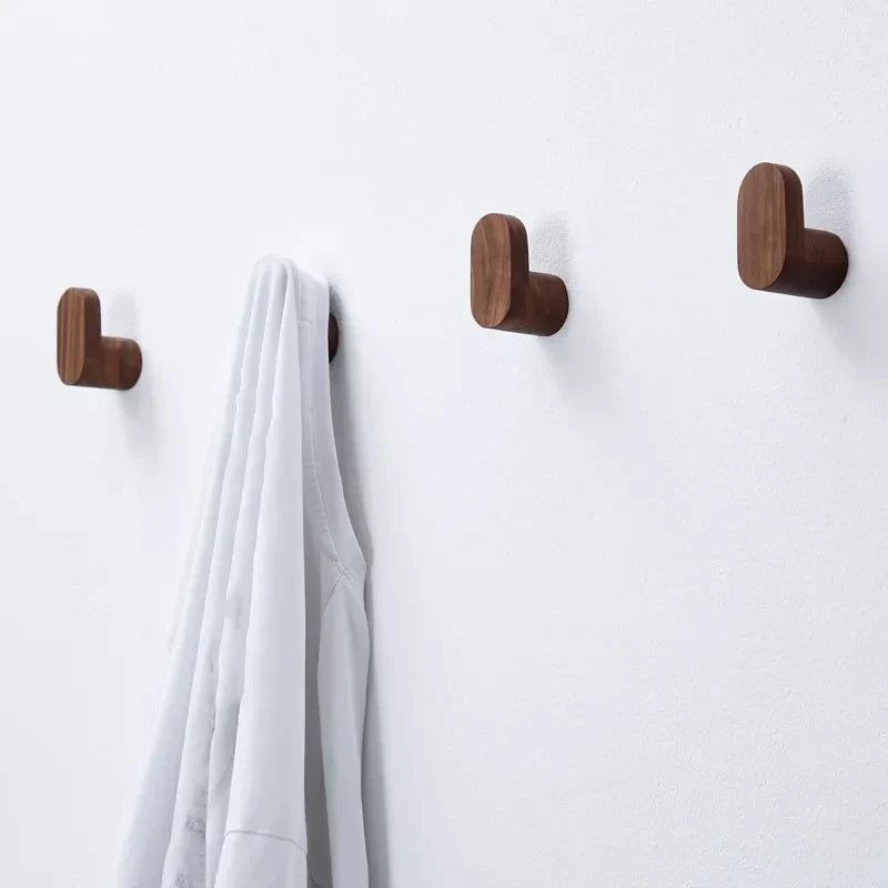 Wooden L Wall Hooks Decor