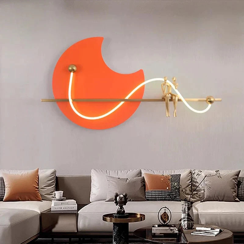 Modern Wall Lamp Ring LED Living room Background Wall Decoration