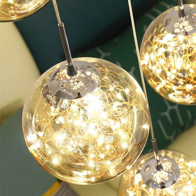 Bella Glass Ball Chandelier Pendant