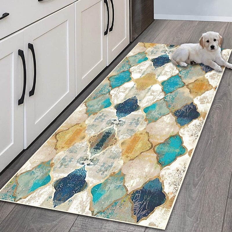 Modern Bold Print Kitchen or hallway Mat