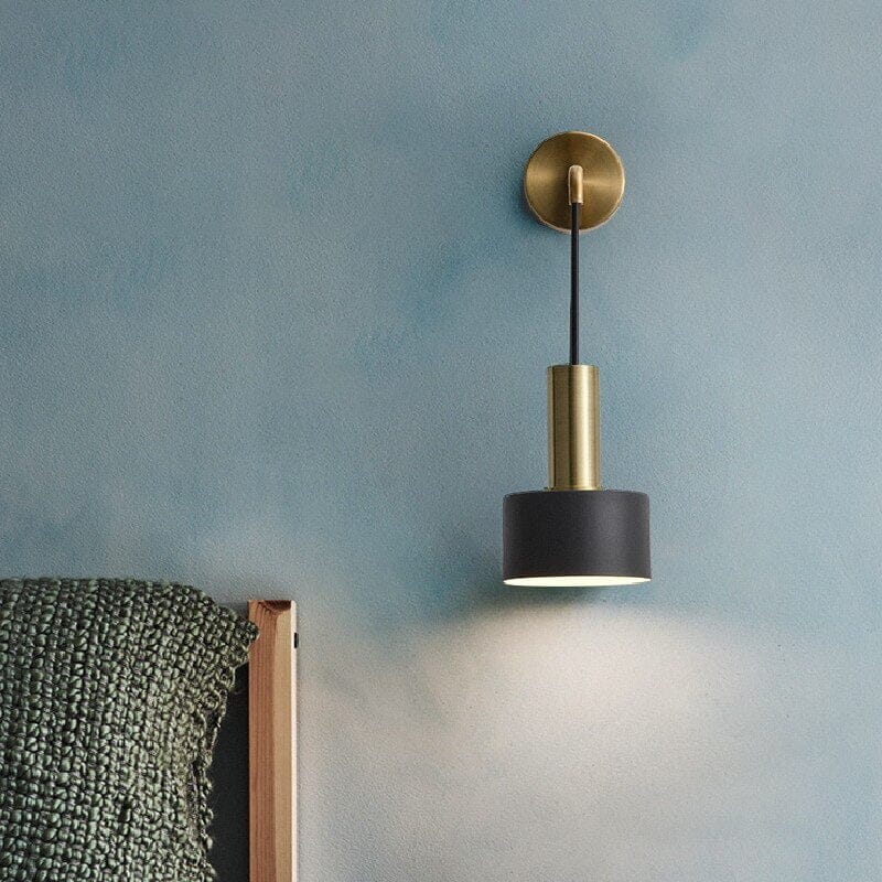 Modern Black And Gold Sconce Lamp