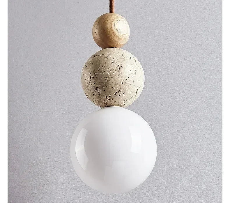 Wabi-Sabi Charming Stone Pendant Lamp