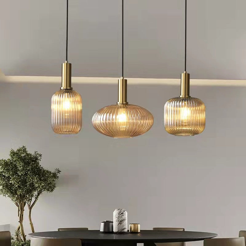 Walden - Vintage Textured Glass Pendant Lights