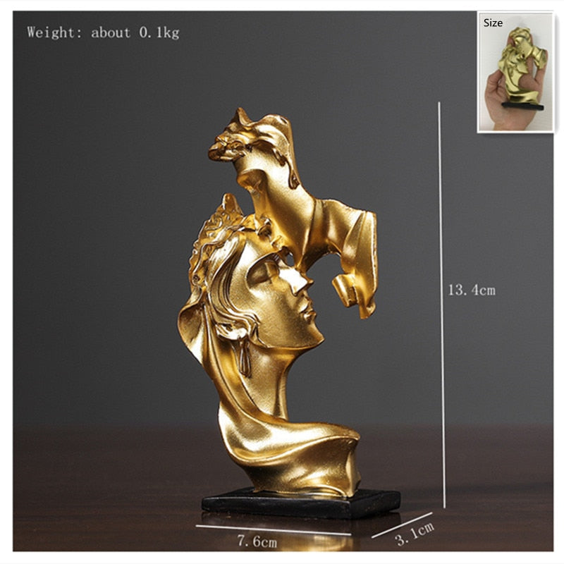 Modern Silence statue Decoration Human Face Sculpture