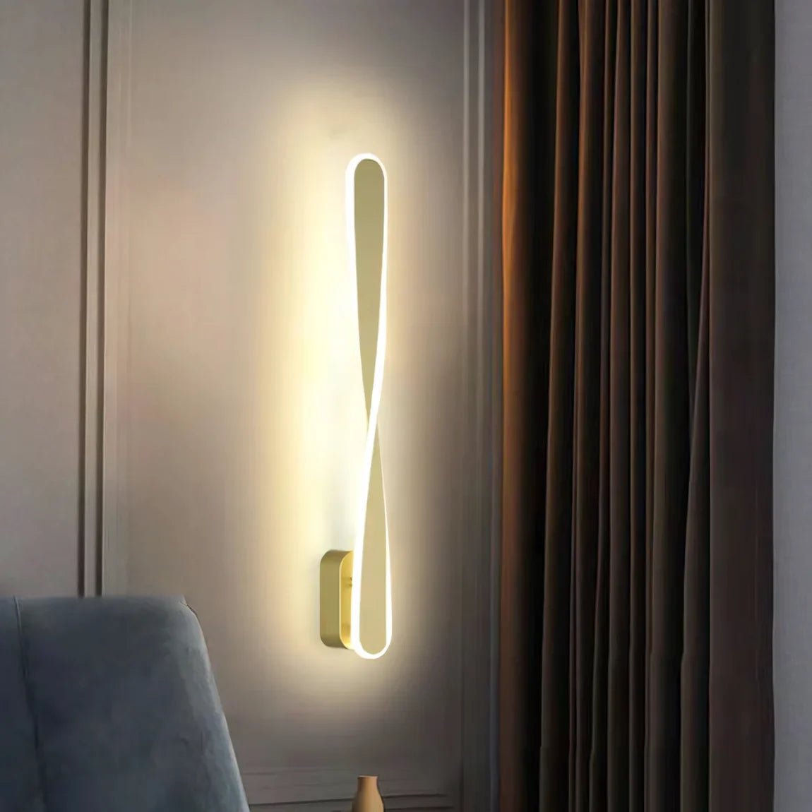 Modern Minimalist Strip Decoration LED Acrylic Art Wall Lamp For