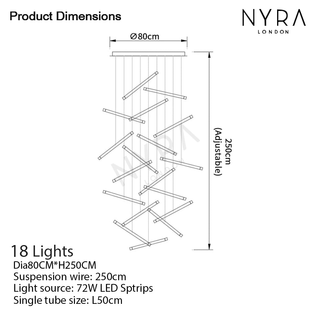 Nano Tube Chandelier