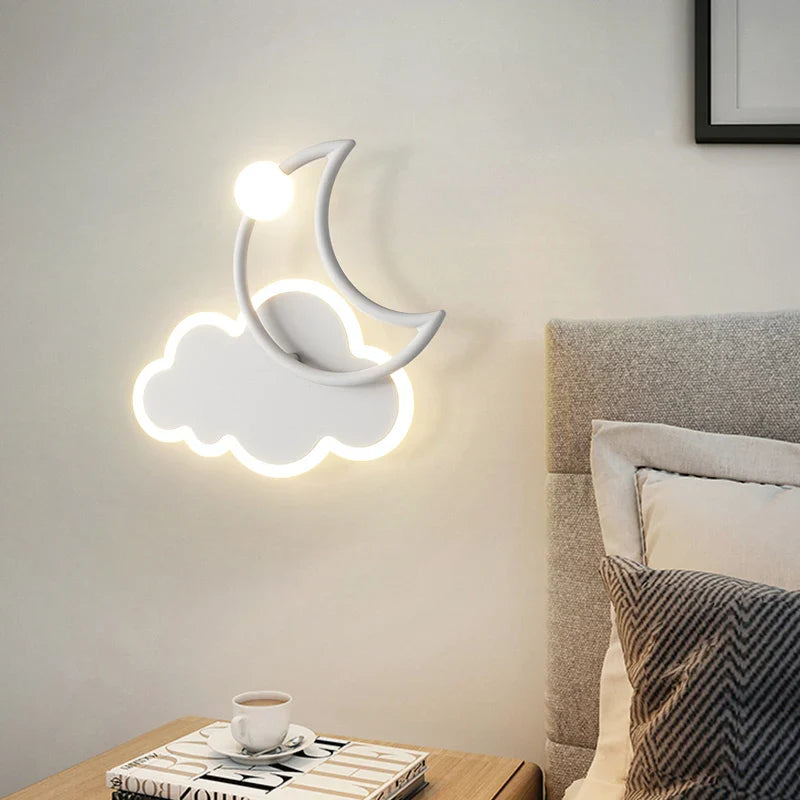 Minimalist Cloud Moon Wall Lamp