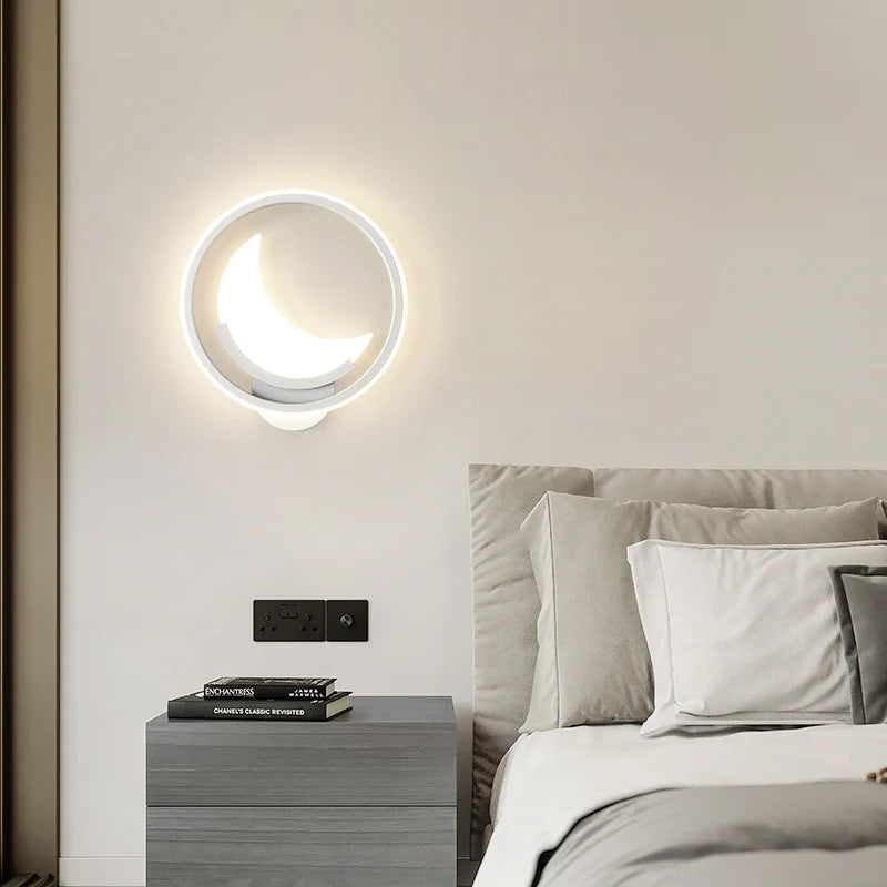 Minimalist Cloud Moon Wall Lamp