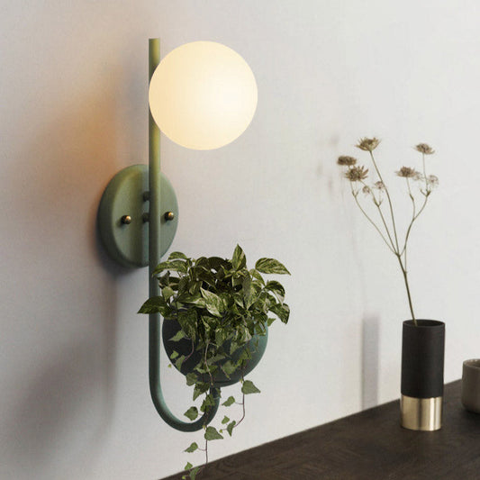 Modern Planter Wall Sconce