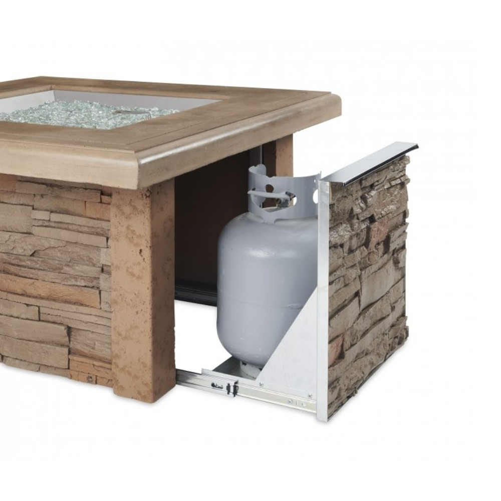 The Outdoor Greatroom Company Sierra Square Gas Fire Pit Table (SIERRA-2424-M-K)