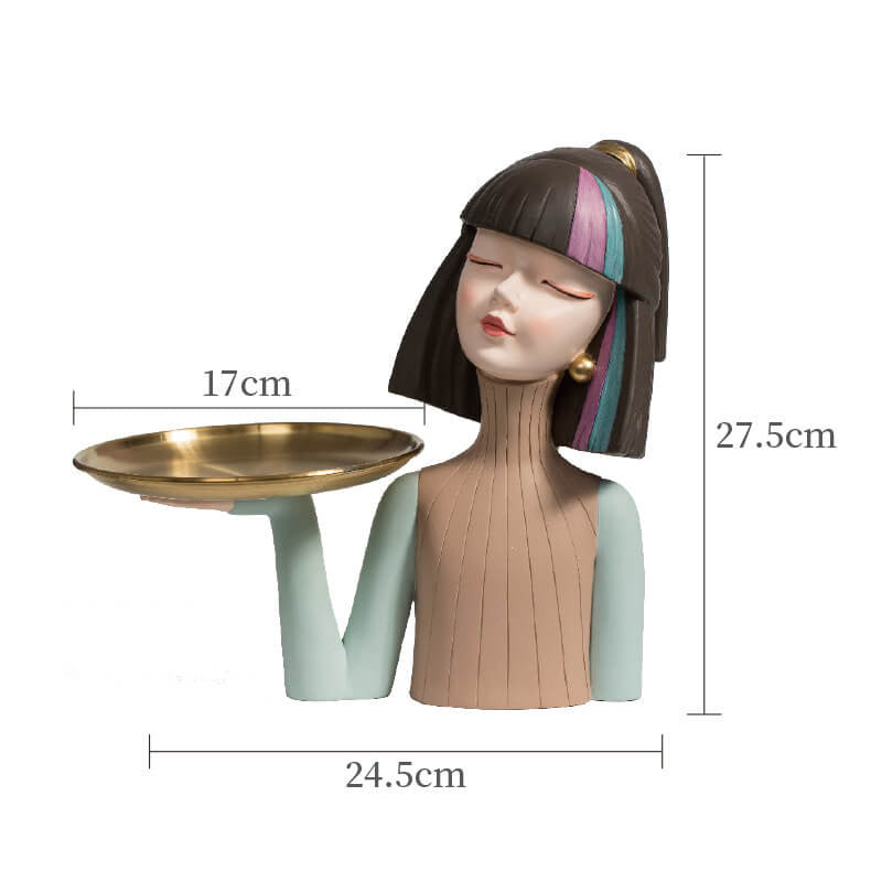 Beauty Girl Resin Decoration