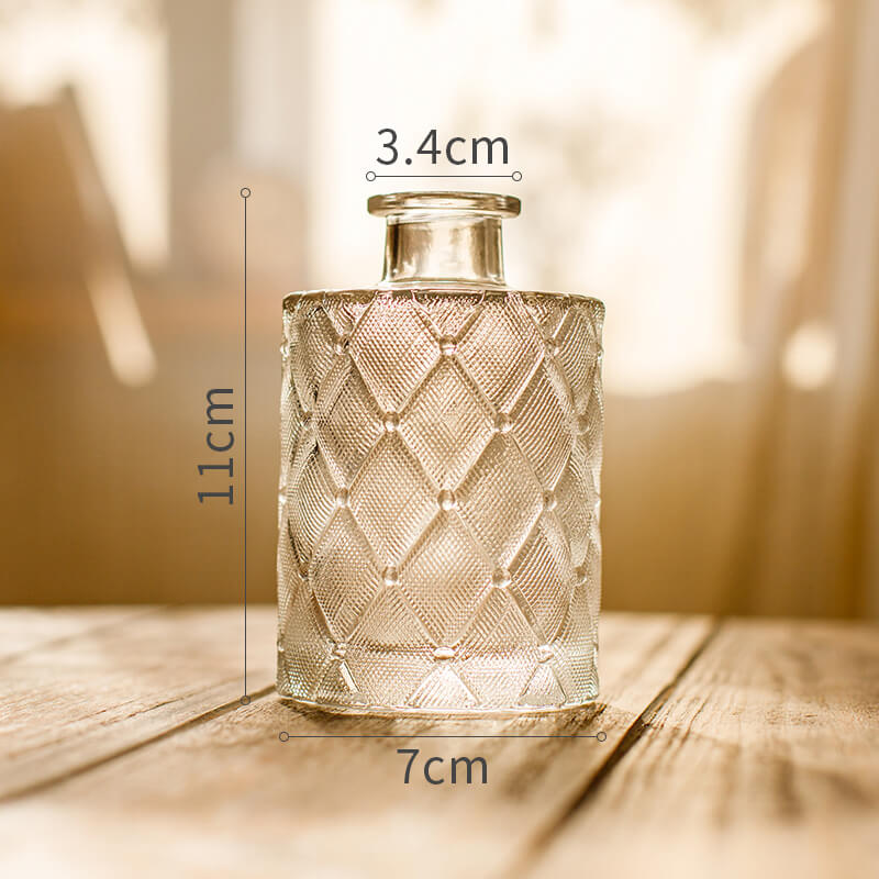 Vintage Embossed Glass Vase