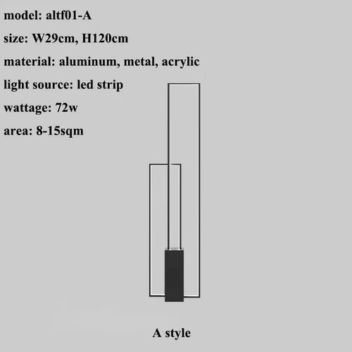 Minimalist rgb floor lamp Modern italian design Light Rectangle Lamp