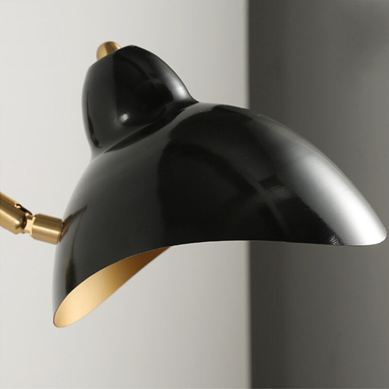 Black & gold spider wall light