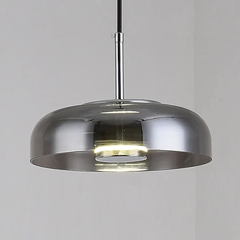 Transparent glass pendant lights