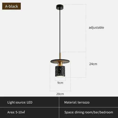 Modern Pendant Lamp Minimalist Art Hanging Lamp Interior LED