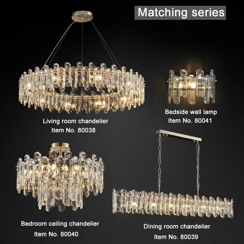 Bertie Elegant Crystal Chandelier