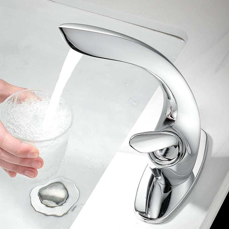 Vita - Modern Curved Bathroom Faucet