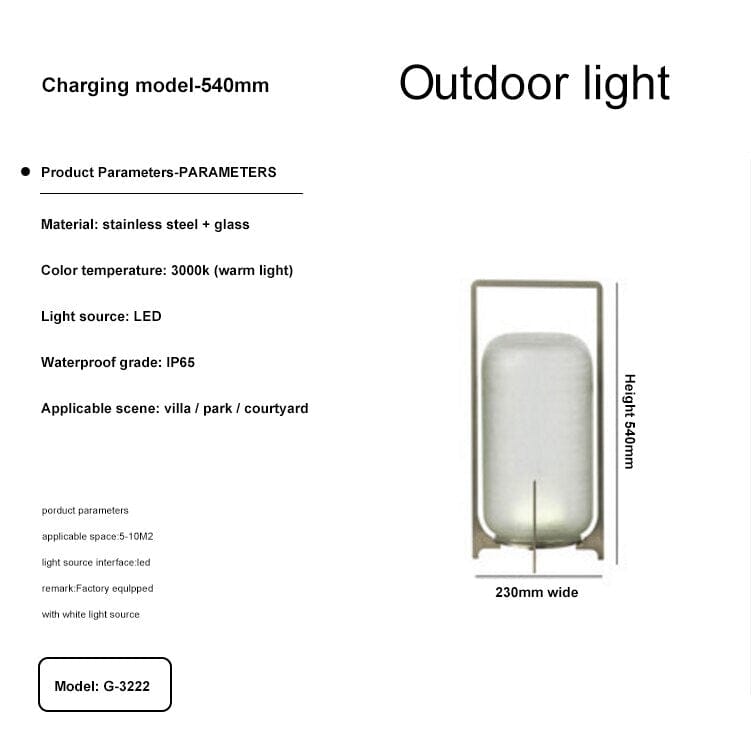 Modern Terrace Garden Outdoor Lamps