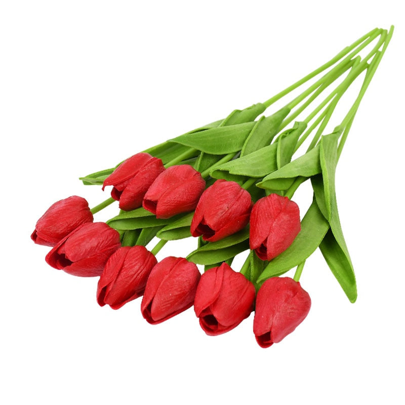 Tulip Artificial Flower Bouquet Decoration (10 Pieces)