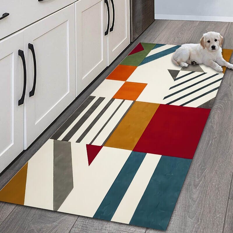 Modern Bold Print Kitchen or hallway Mat