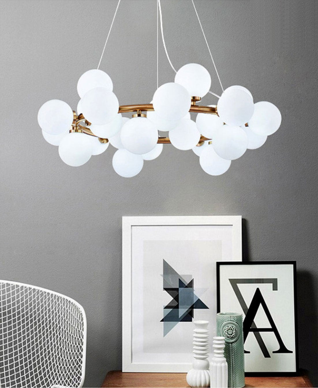 Round Loft Chandelier - Nordic Side - 