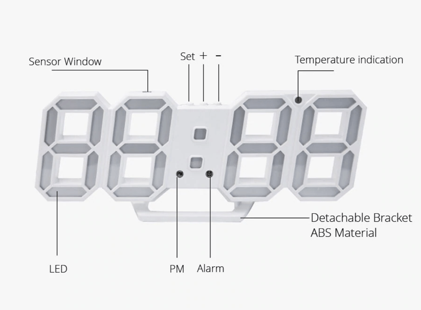 Digitizer Desk Clock - Nordic Side - 