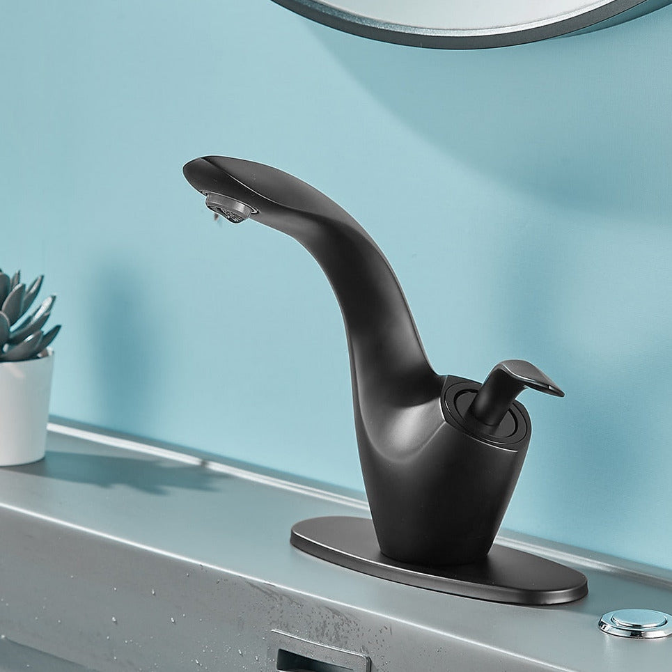 Vita - Modern Curved Bathroom Faucet