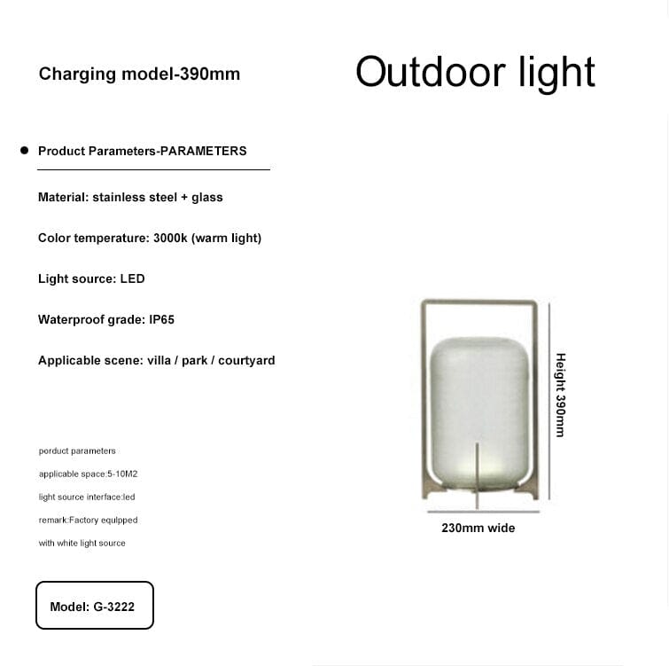 Modern Terrace Garden Outdoor Lamps