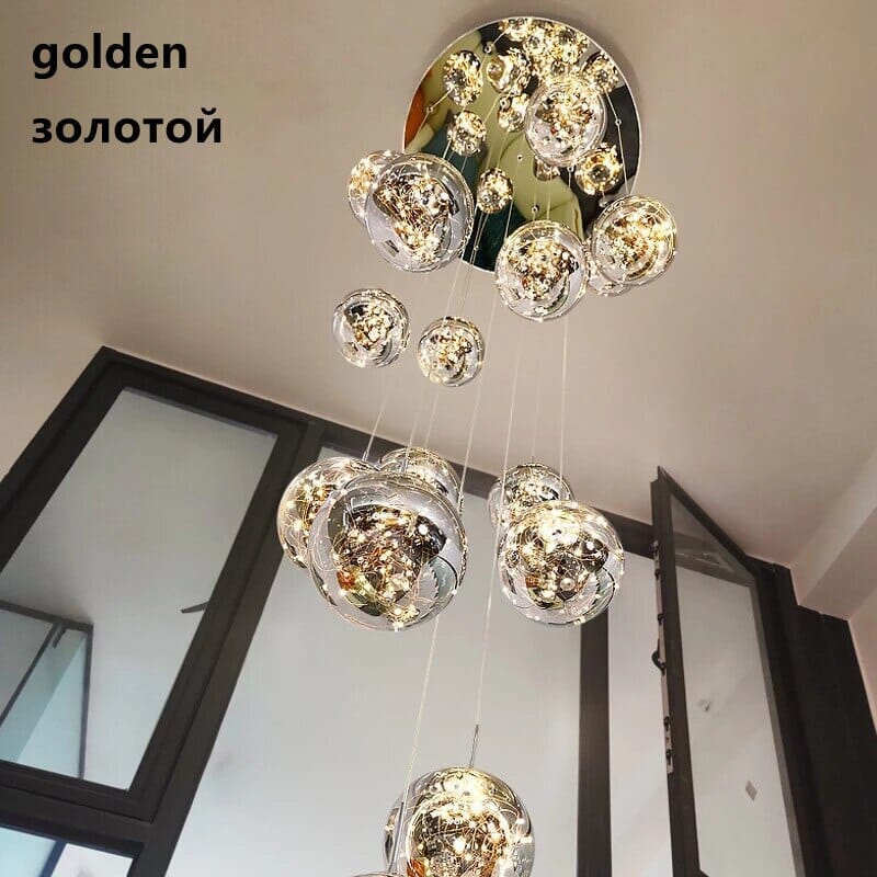 Bella Glass Ball Chandelier Pendant