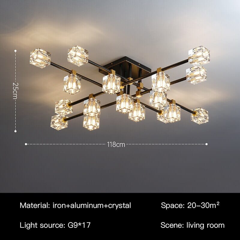 Black Cube Chandelier