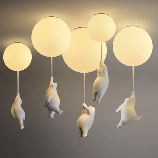 Balloon Bear Chandelier