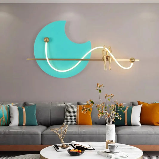 Modern Wall Lamp Ring LED Living room Background Wall Decoration